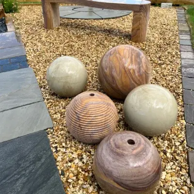 Sandstone Balls & Benches Sandstone Balls & Benches